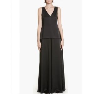 NWT Rosetta Getty Top 4 Black Satin Minimalist Luxury